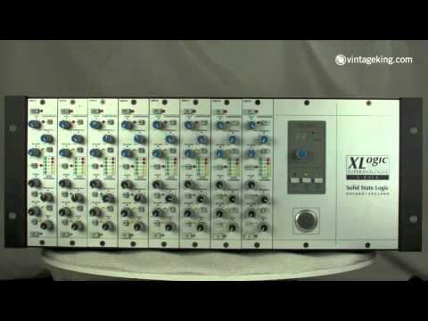 SSL X-Rack Fitted with 8 Dynamics Modules