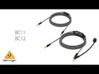 Behringer BC12 Premium Headphone Cable with Boom Microphone and In-Line Control Video 1