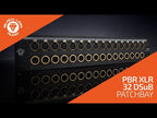 Black Lion Audio PBR XLR 32 DSub 32-Point Gold-Plated XLR/DB25 Patch Bay