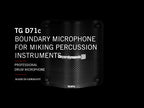TG D71c boundary microphone for miking percussion instruments