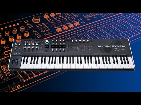 ASM Hydrasynth Deluxe 73-Key Polyphonic Wave Morphing Digital Synthesizer - Silver