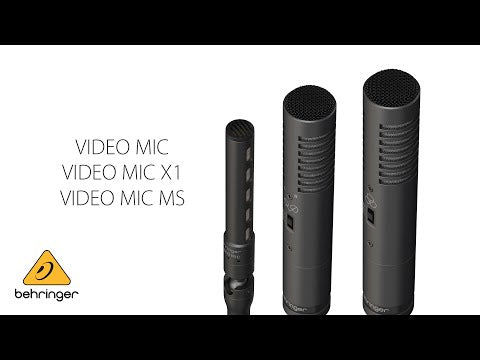 Behringer VIDEO MIC MS Dual-Capsule Mid-Side Condenser Microphone for Video Camera