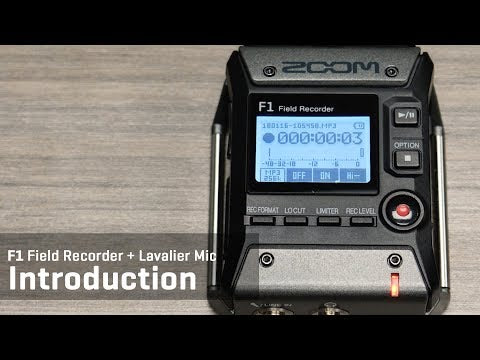 F1 Field Recorder + Lavalier Mic Introduction