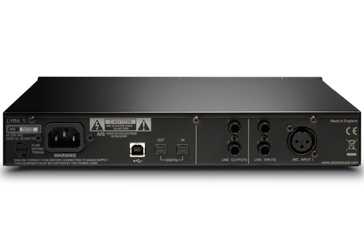 Prism Sound Lyra 1 Reference-Grade USB Audio Interface