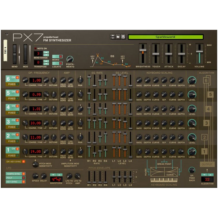 Propellerhead PX-7 FM Synthesizer - Electronic Delivery