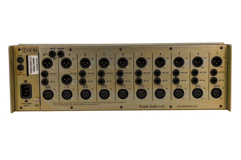 Purple Audio Sweet Ten-Slot 500 Series Rack #0000338 (Used)