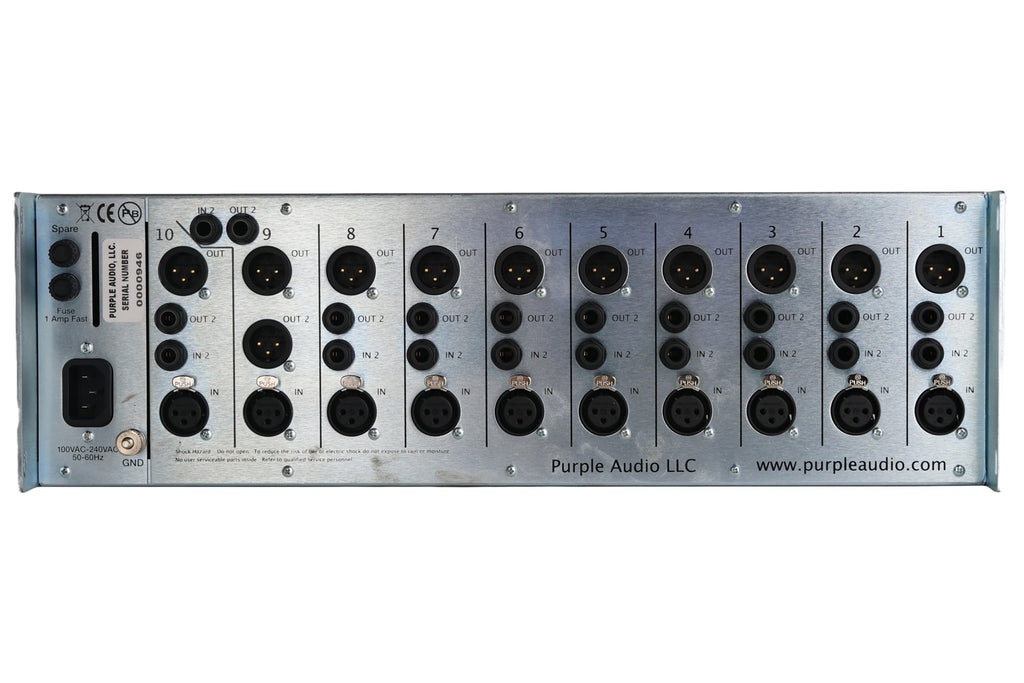 Purple Audio Sweet Ten-Slot 500 Series Rack #0000946 (Used)