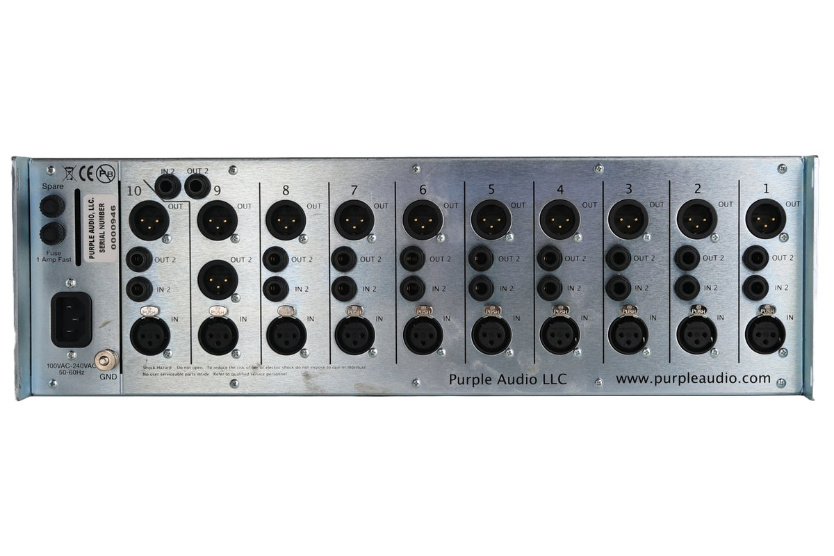 Purple Audio Sweet Ten-Slot 500 Series Rack #0000946 (Used)