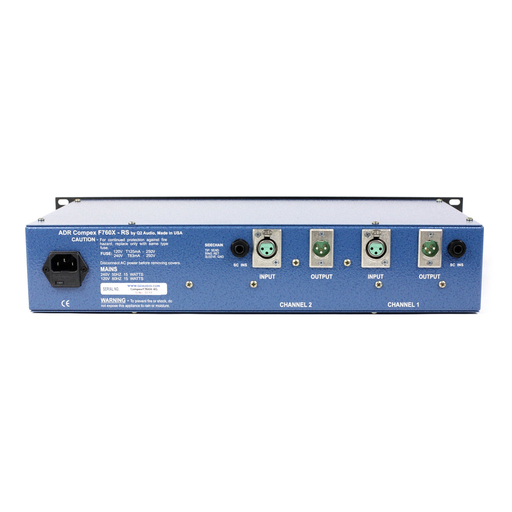 Q2 Audio Compex F760X-RS Stereo Compressor