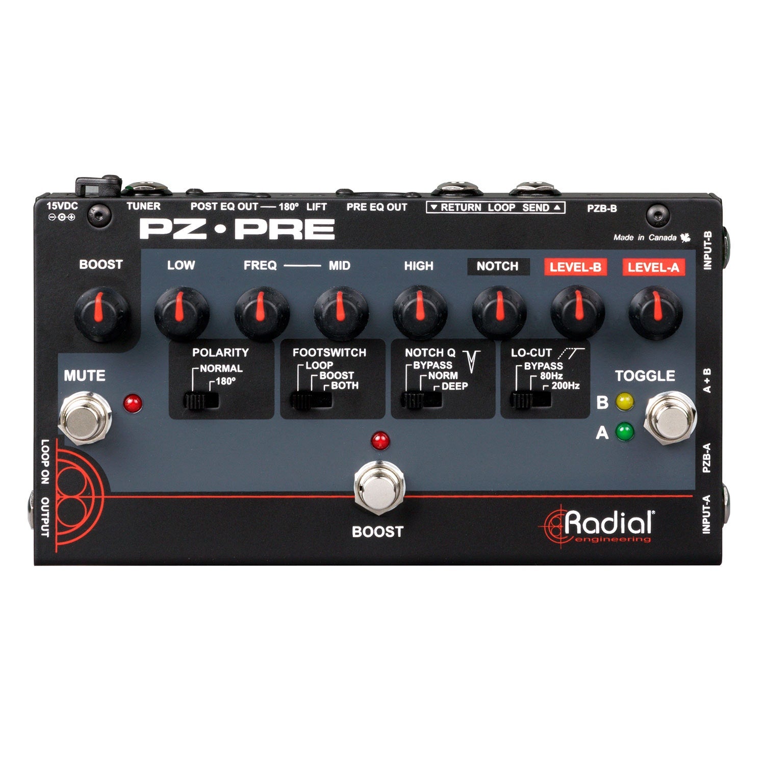 Radial Engineering PZ-Pre Acoustic Instrument Preamp – Vintage King