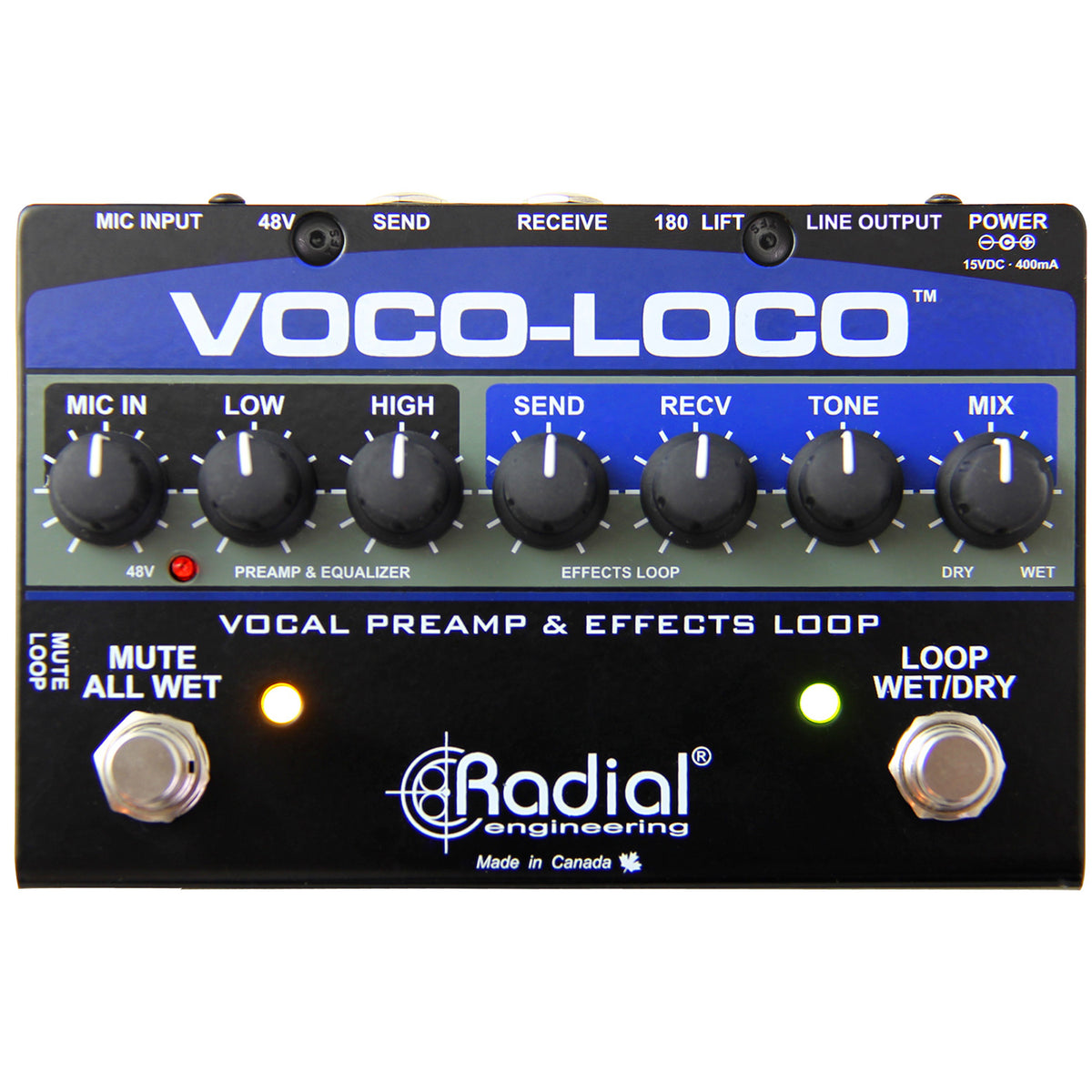 Radial Engineering Voco-Loco Effects Switcher for Voice or Instrument (Demo Deal)