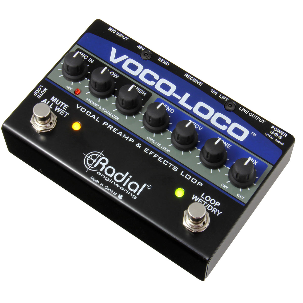Radial Engineering Voco-Loco Effects Switcher for Voice or Instrument (Demo Deal)