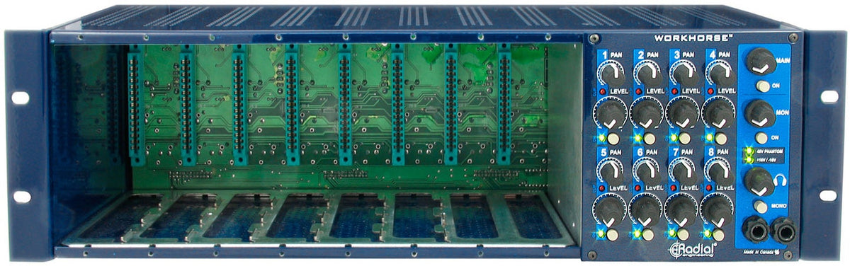 Radial Engineering Workhorse 8-Slot 500 Series Frame