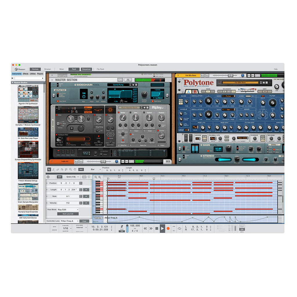 Reason Studios Reason 13 DAW Software Upgrade from 12 - Electronic Delivery