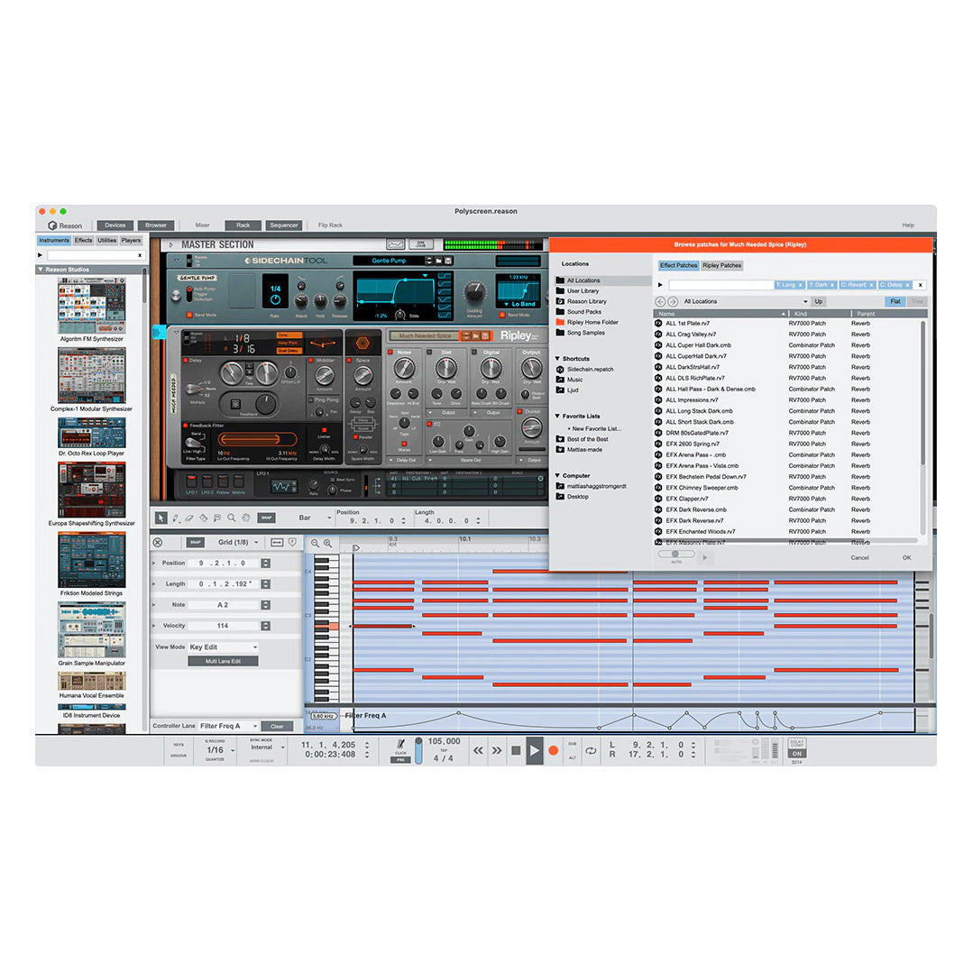 Reason Studios Reason 13 DAW Software - Electronic Delivery