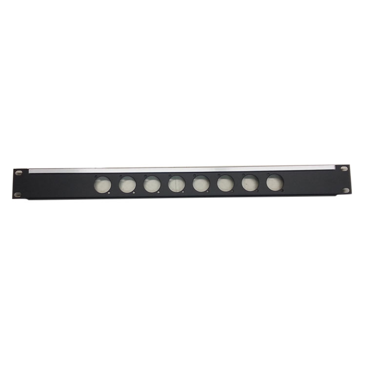 Redco 1U Punched XLR Rack Panels with Label Strip