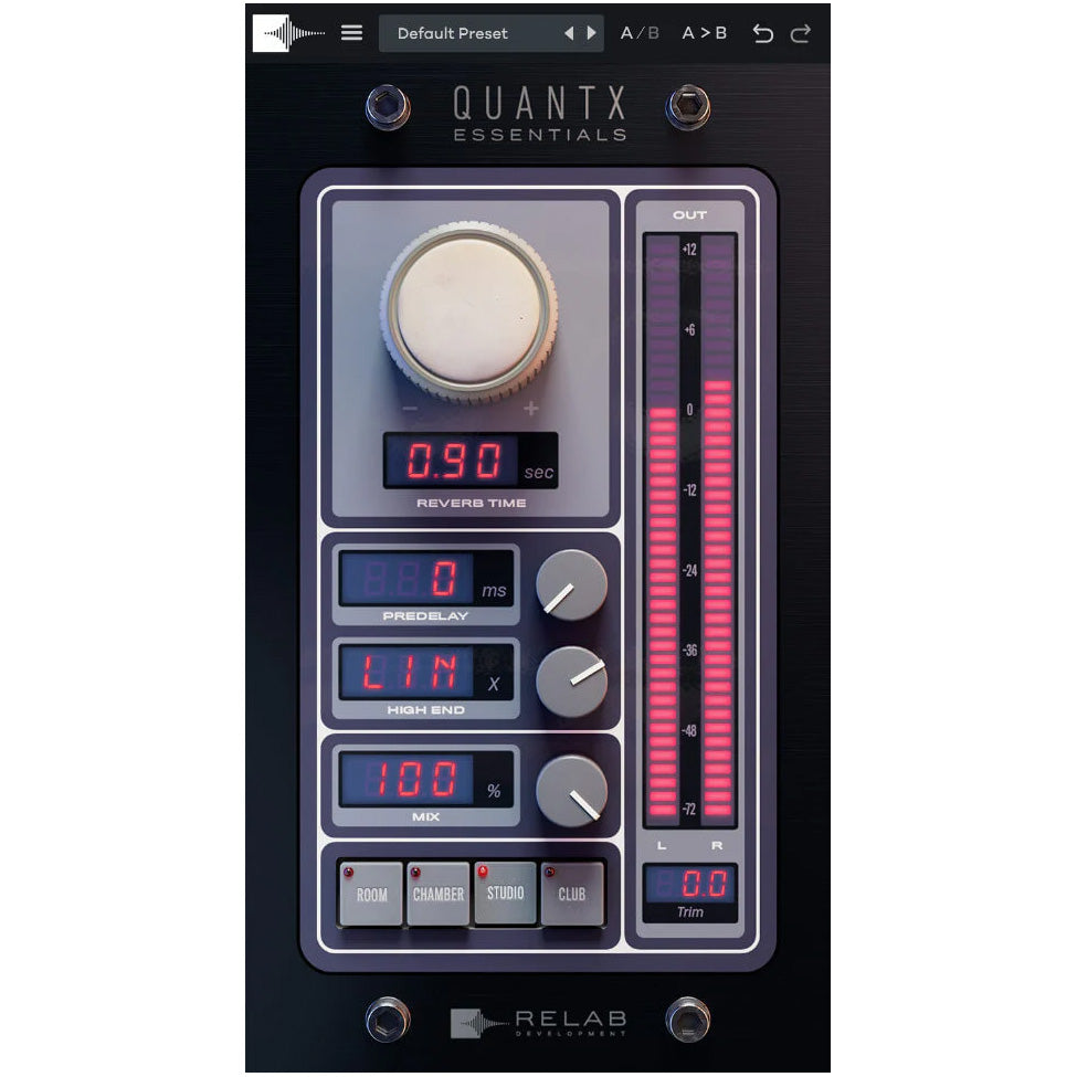 Relab QuantX Essentials Reverb Plug-in - Electronic Delivery