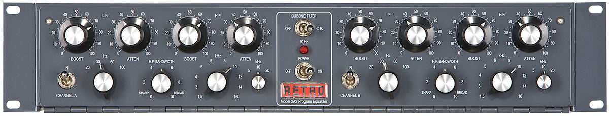 Retro Instruments 2A3 Tube Program EQ