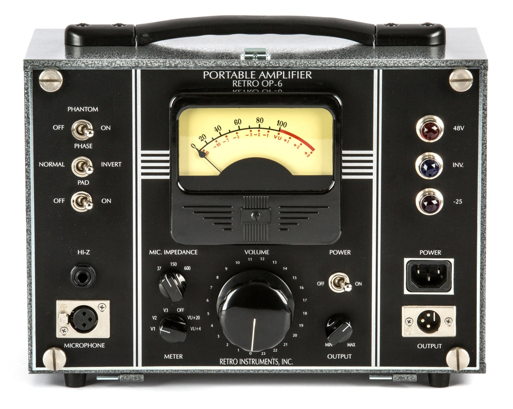 Retro Instruments OP-6 Single Channel Tube Microphone Preamp