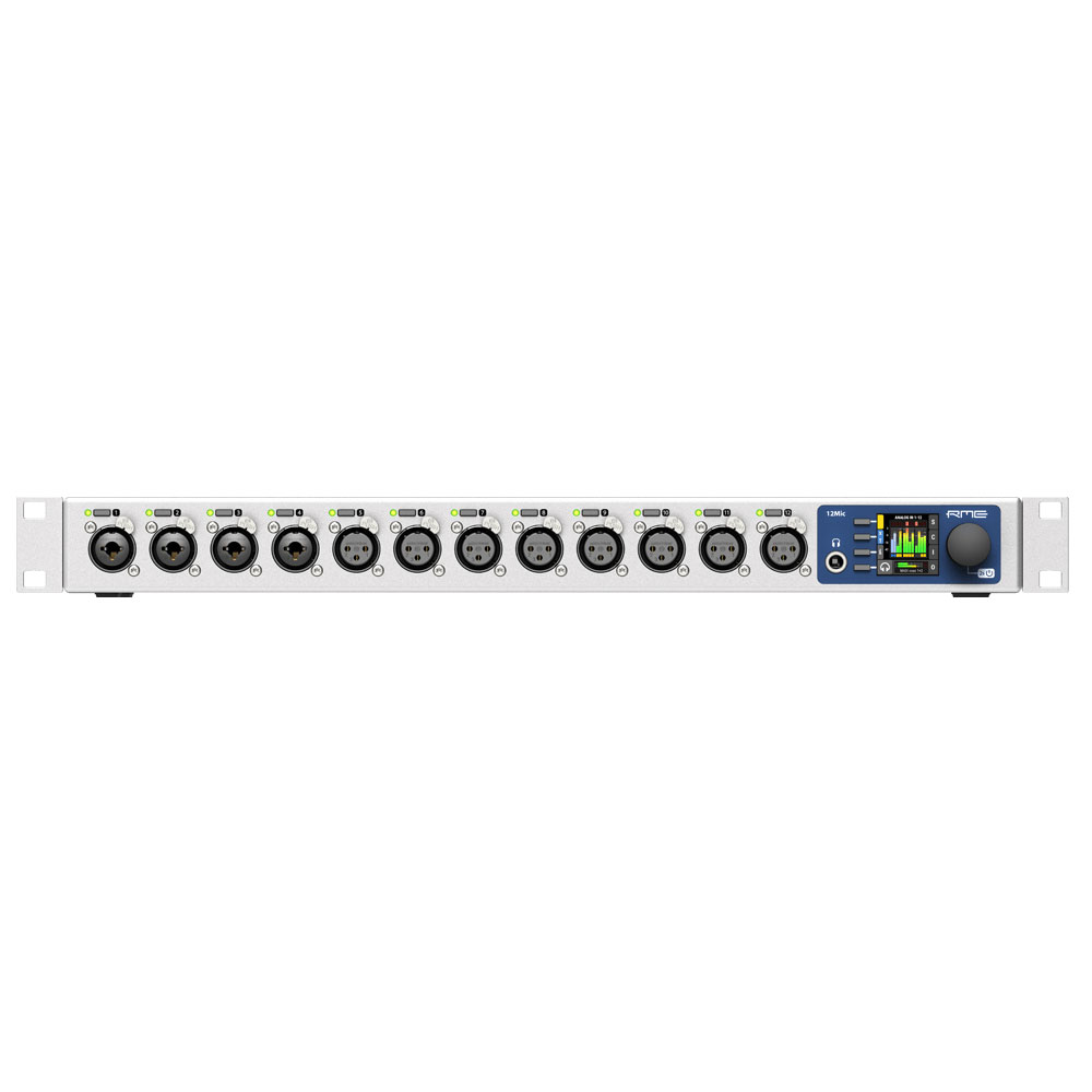 RME 12Mic-D Network-Ready Microphone Preamp with Dante, ADAT and MADI