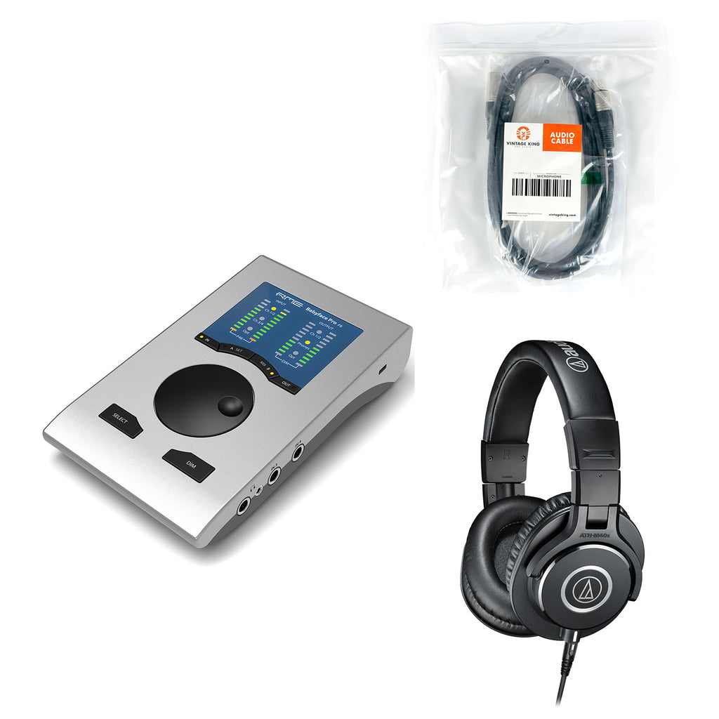 RME Babyface Pro FS USB Audio Interface with Headphones & Mic Cable