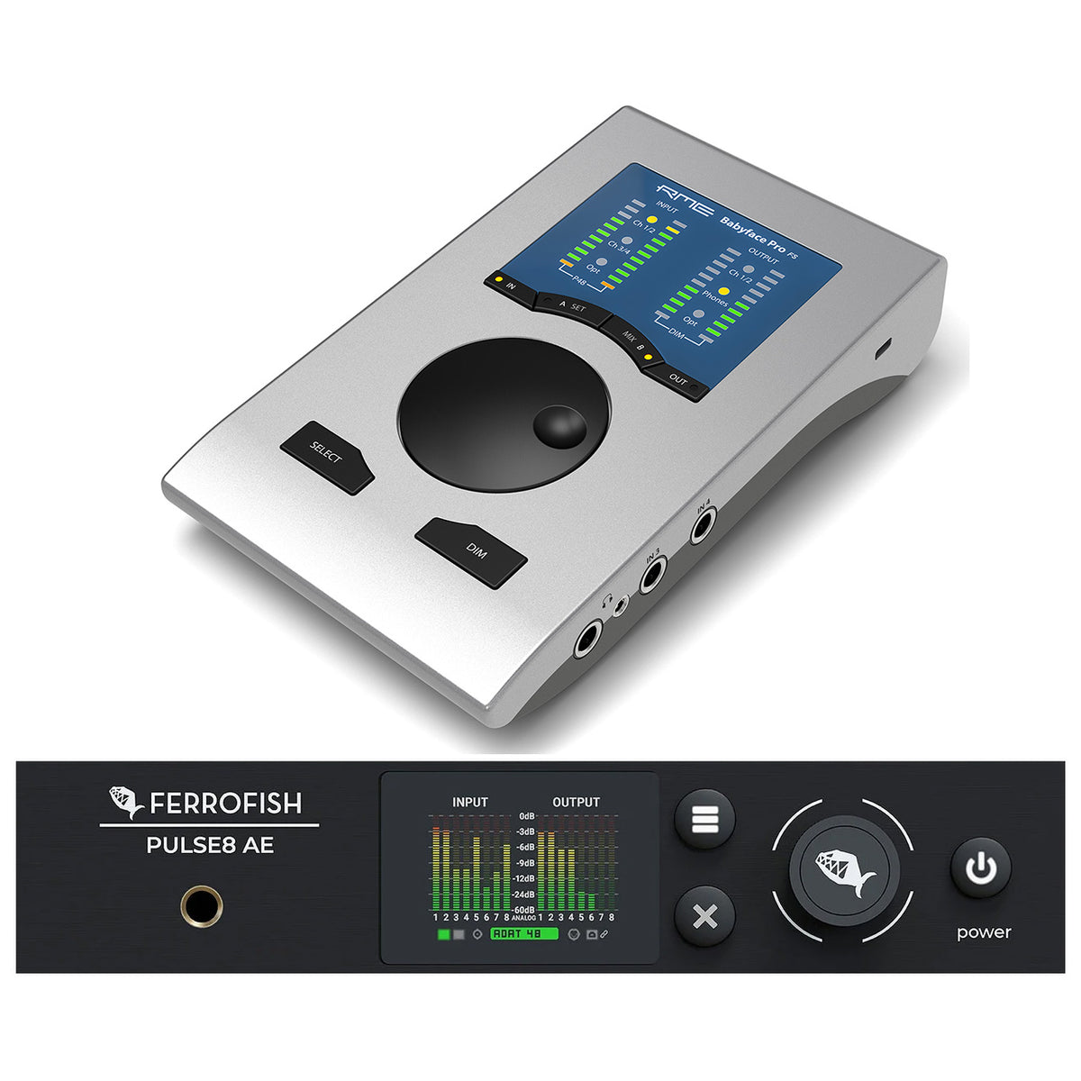 RME Babyface Pro FS USB Interface and Ferrofish Pulse8 AE AD/DA Converter Bundle