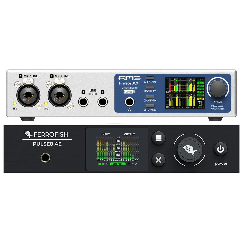 RME Fireface UCX II Interface and Ferrofish Pulse8 AE AD/DA Converter Bundle