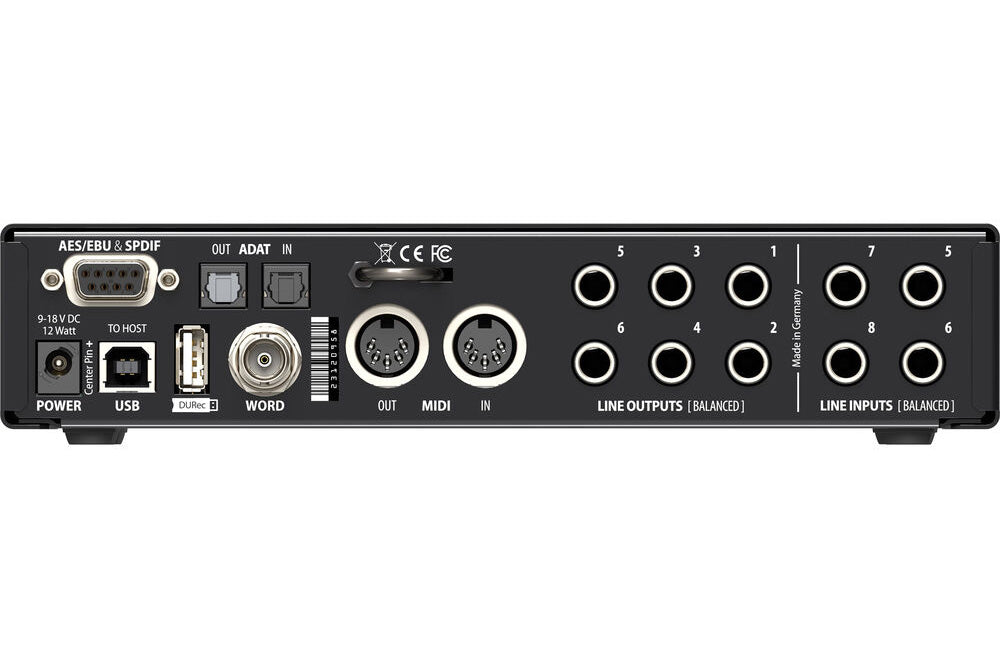 RME Fireface UCX II Interface and Ferrofish Pulse8 AE AD/DA Converter Bundle