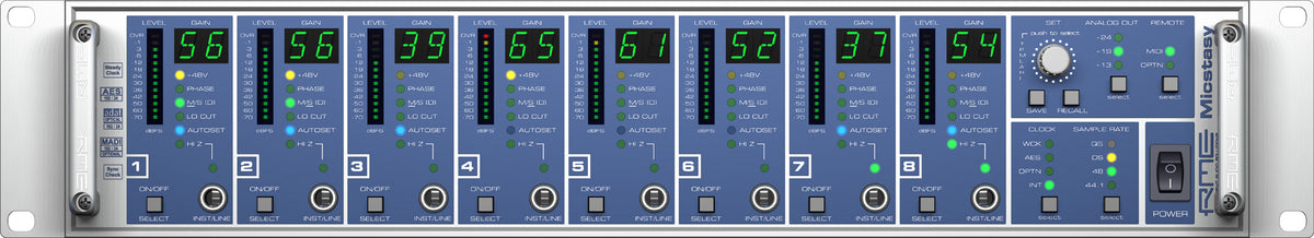 RME Micstasy 8-Channel Microphone/Line Preamp with AD