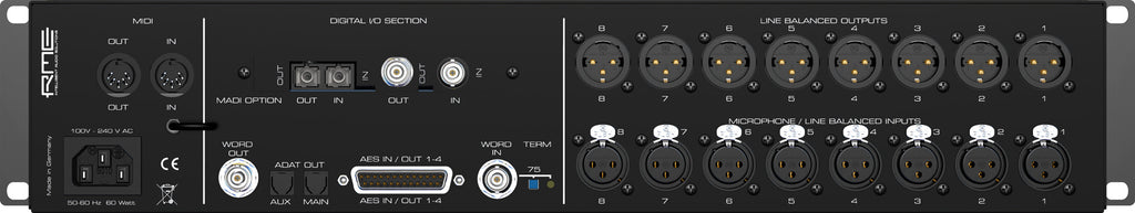 RME Micstasy 8-Channel Microphone/Line Preamp with AD