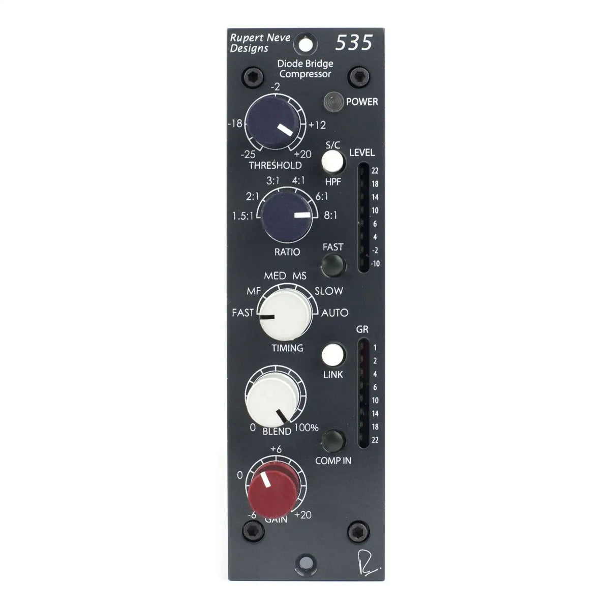 Rupert Neve Designs 500 Series Channel Strip R6 Chassis with 511, 535, 551 Modules