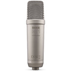 Rode NT1 5th Generation Condenser Microphone with Shock Mount and Pop Filter - Silver