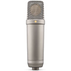 Rode NT1 5th Generation Condenser Microphone with Shock Mount and Pop Filter - Silver