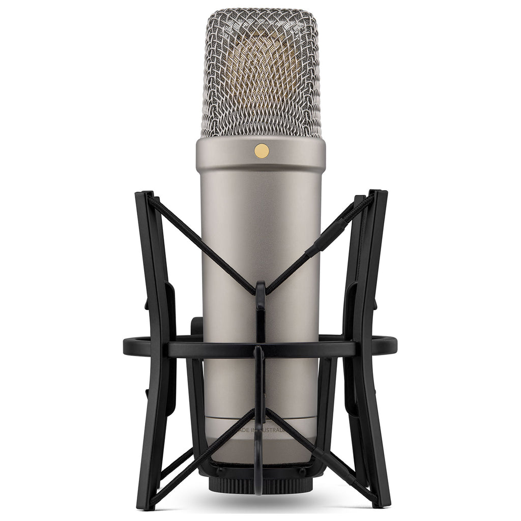 Rode NT1 5th Generation Condenser Microphone with Shock Mount and Pop Filter - Silver