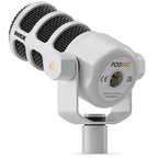 Rode PodMic Dynamic Broadcast Microphone - White