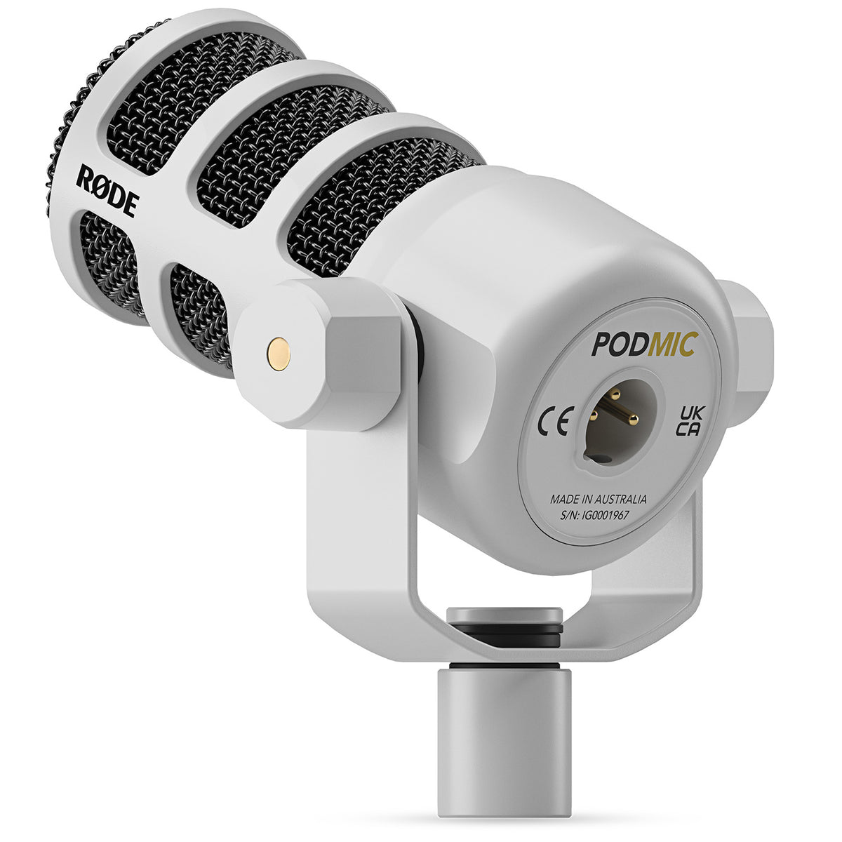 Rode PodMic Dynamic Broadcast Microphone - White
