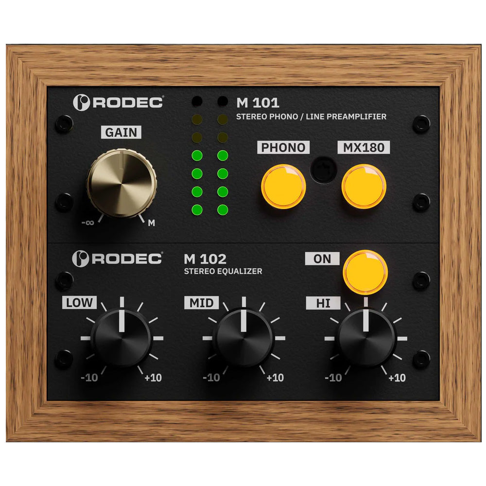 Rodec BUNK 01 Stereo Phono/Line Preamp and EQ - Bamboo/Jet Black