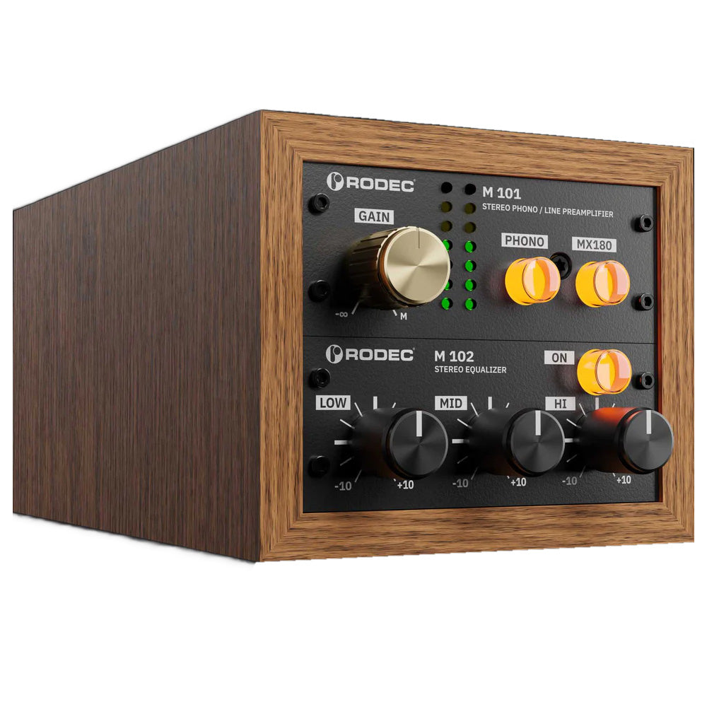 Rodec BUNK 01 Stereo Phono/Line Preamp and EQ - Bamboo/Jet Black