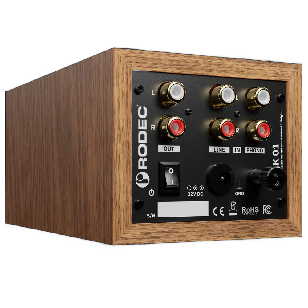 Rodec BUNK 01 Stereo Phono/Line Preamp and EQ - Bamboo/Jet Black