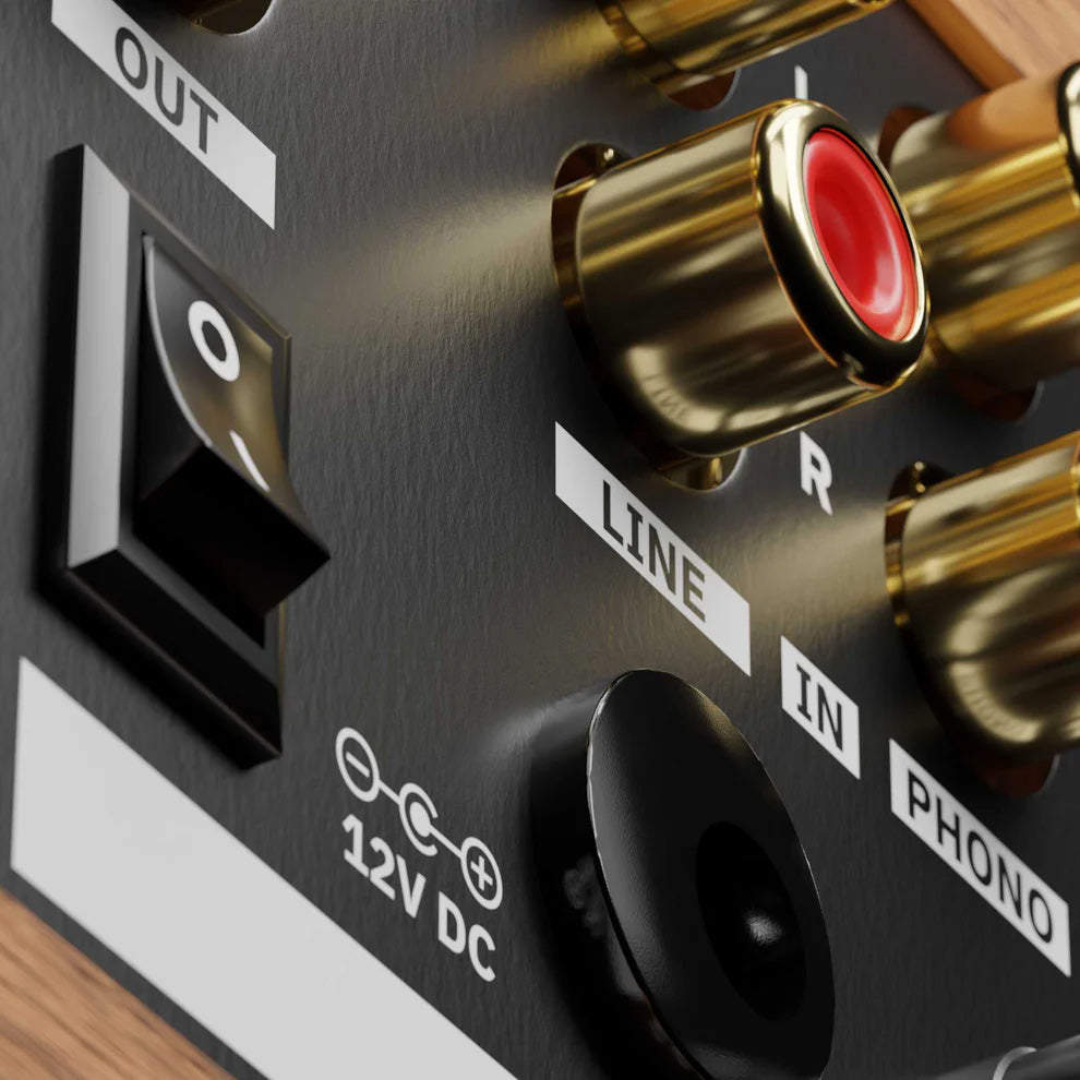 Rodec BUNK 01 Stereo Phono/Line Preamp and EQ - Bamboo/Jet Black