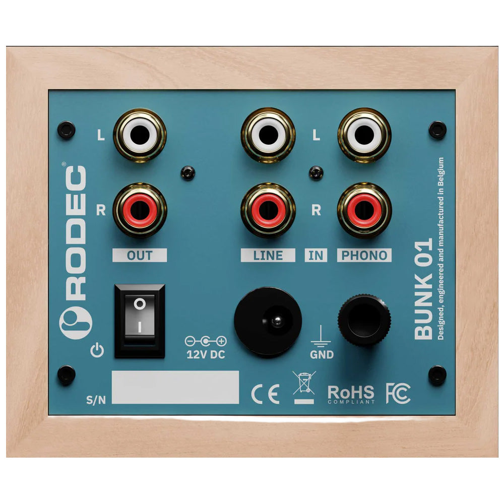 Rodec BUNK 01 Stereo Phono/Line Preamp and EQ - Elm Pearl/Gentian Blue