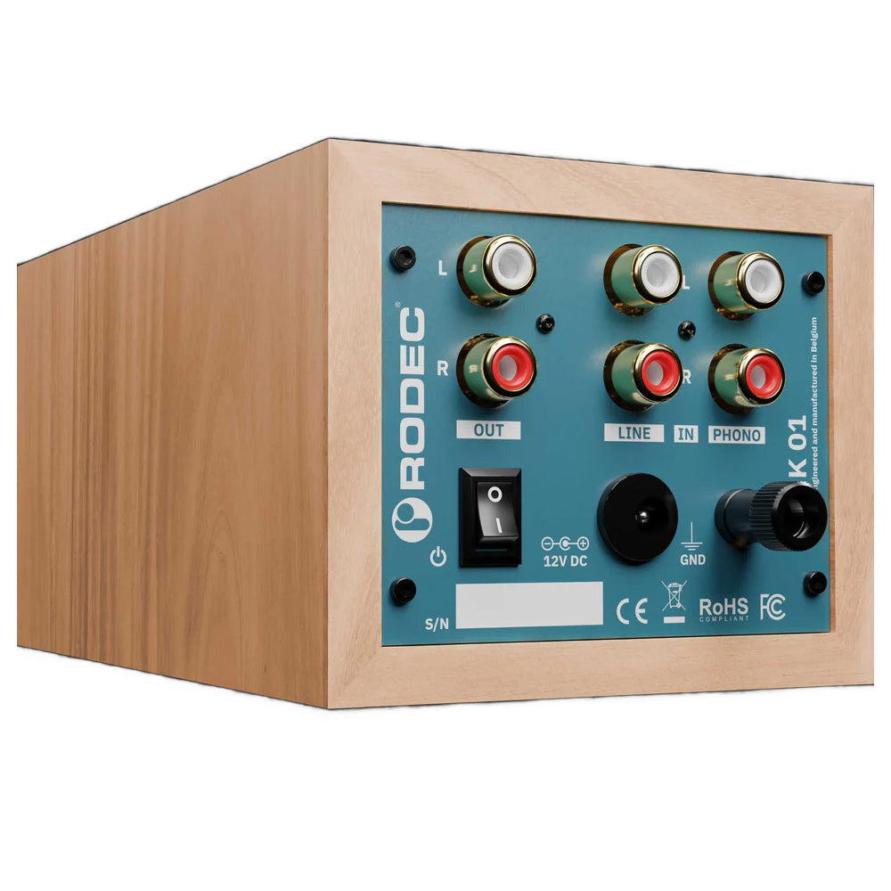 Rodec BUNK 01 Stereo Phono/Line Preamp and EQ - Elm Pearl/Gentian Blue