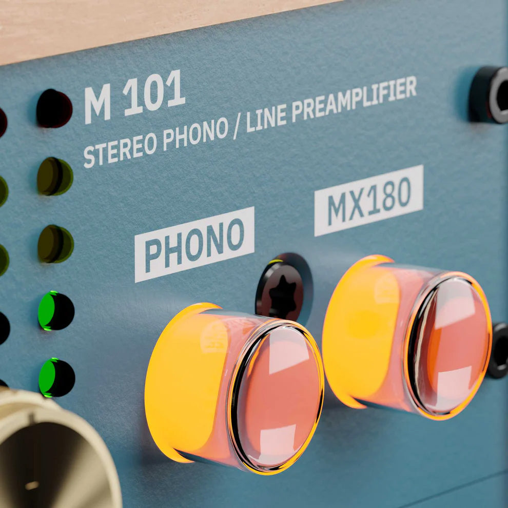 Rodec BUNK 01 Stereo Phono/Line Preamp and EQ - Elm Pearl/Gentian Blue