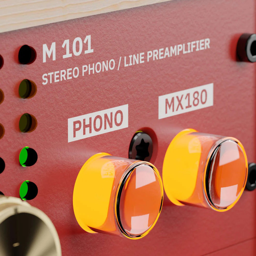 Rodec BUNK 01 Stereo Phono/Line Preamp and EQ - Maple/Red