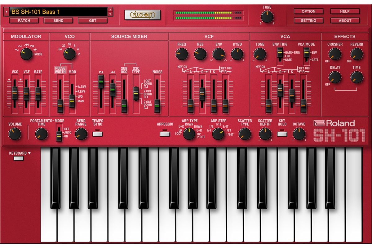 Roland SH-101 Software Synthesizer - Electronic Delivery – Vintage
