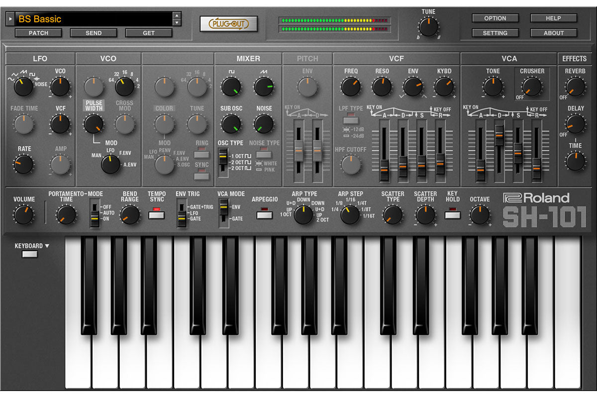 Roland SH-101 Software Synthesizer - Electronic Delivery – Vintage