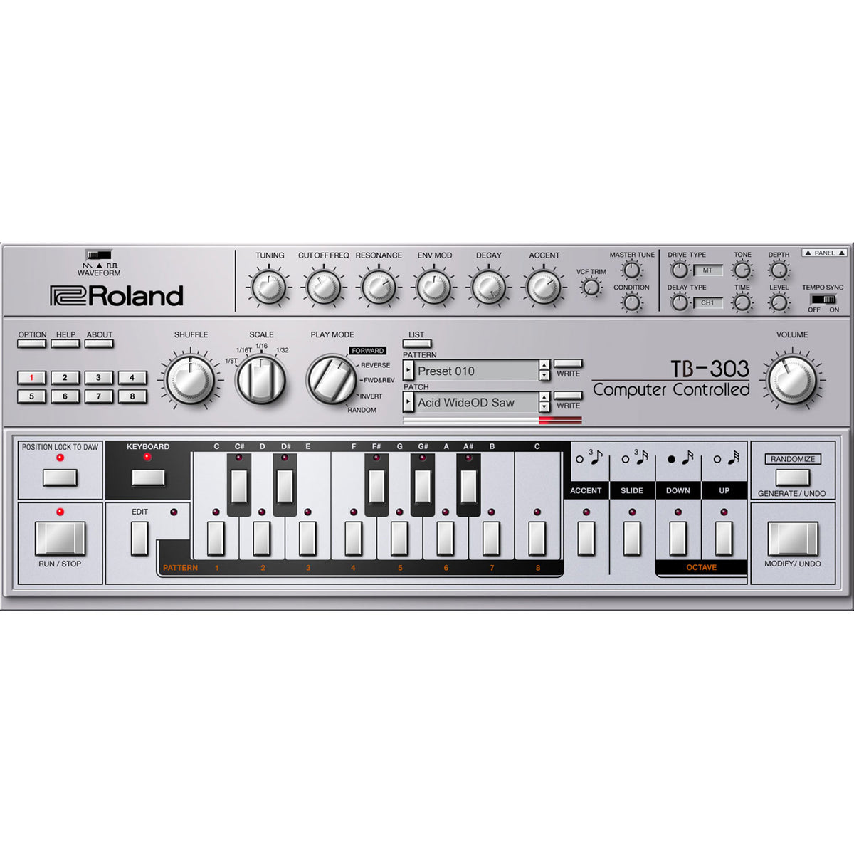 Roland TB-303 Software Bass Line Synth - Electronic Delivery