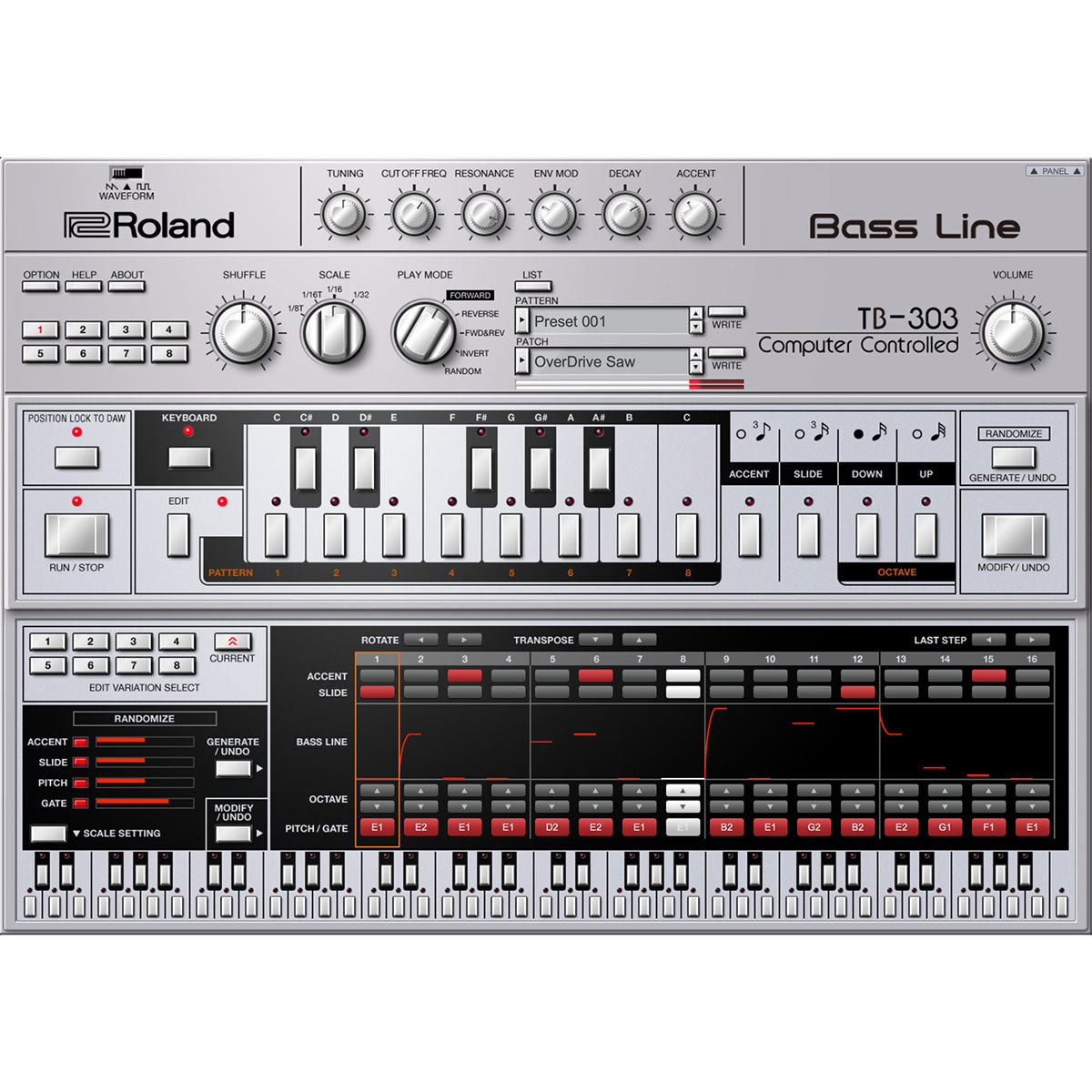 Roland TB-303 Software Bass Line Synth - Electronic Delivery