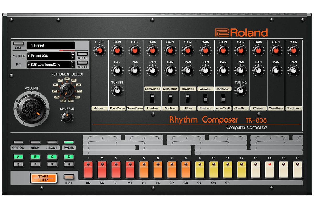 Roland TR-808 Software Rhythm Composer - Elec Del