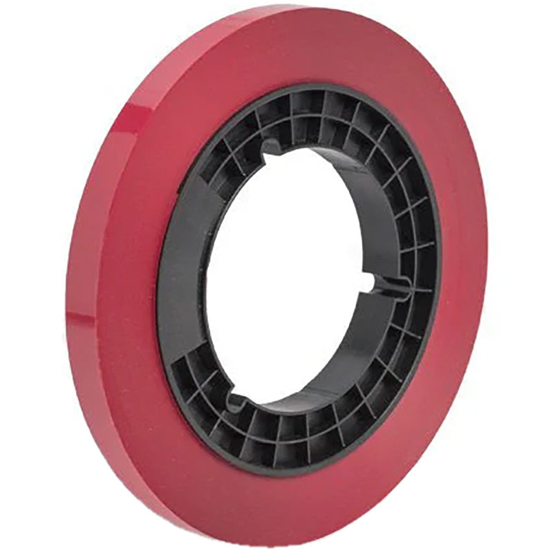 RTM R39114 1/2" x 820' Leader Tape Pancake with NAB Hub - Red